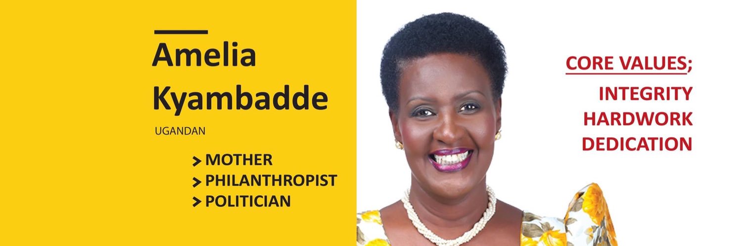 Amelia Kyambadde's banner