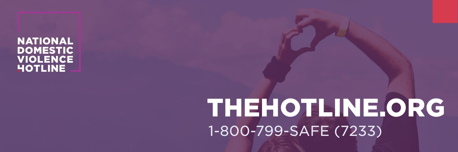 National Domestic Violence Hotline's banner