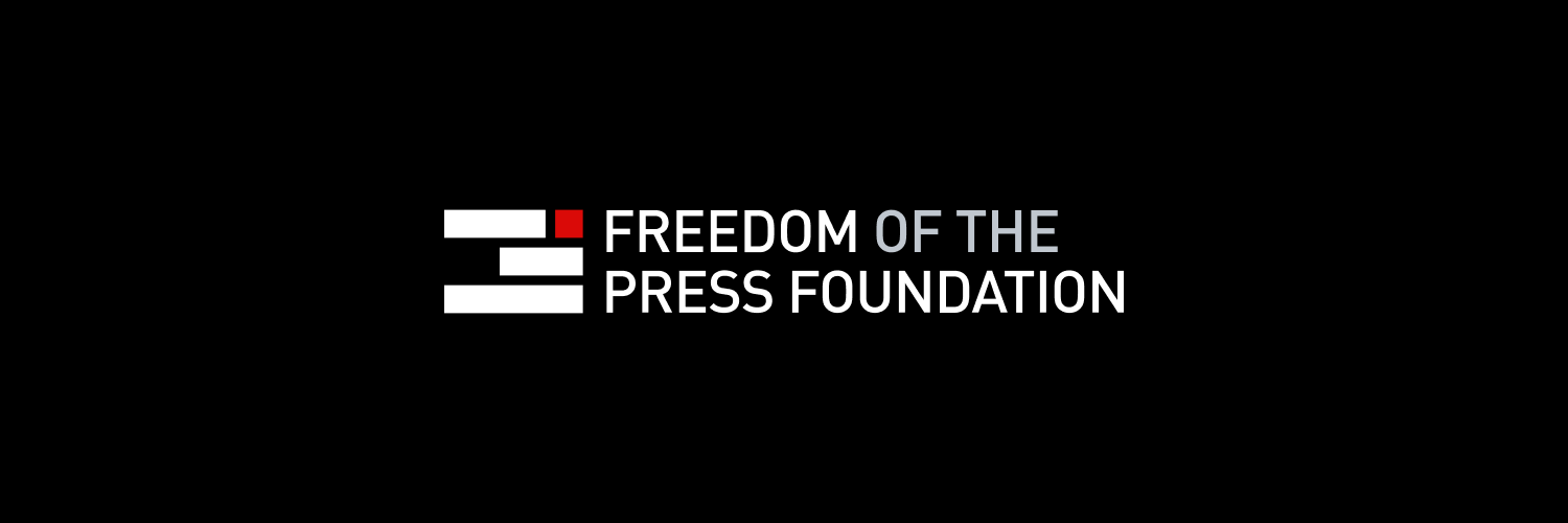 Freedom of the Press Foundation's banner