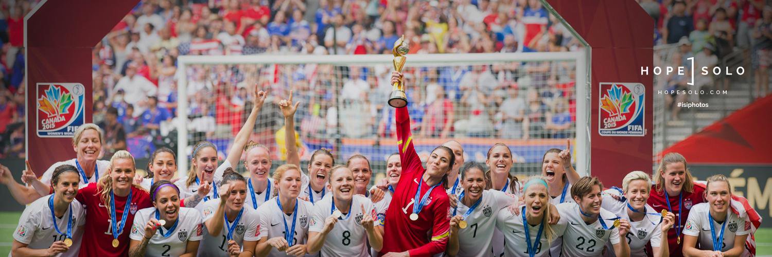 Hope Solo's banner