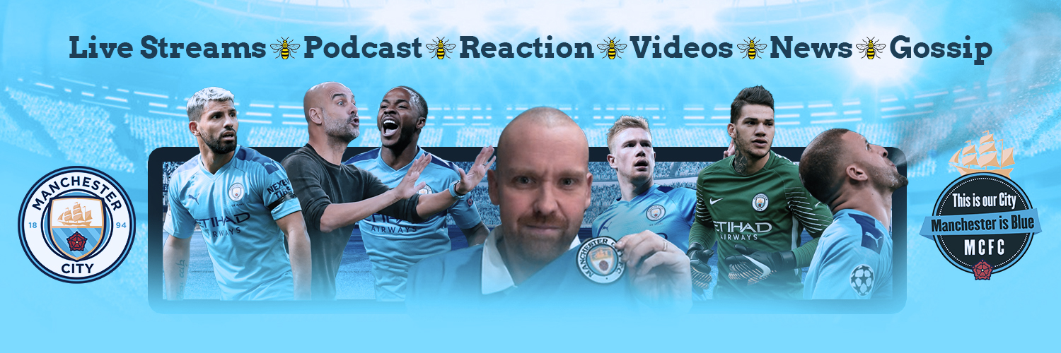 The Manchester is BLUE show's banner