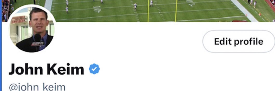 John Keim's banner