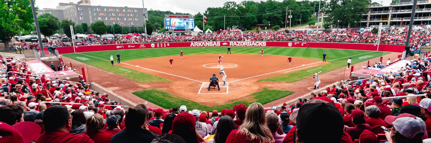 Arkansas Softball's banner