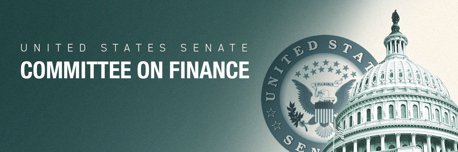 Senate Finance Cmte's banner