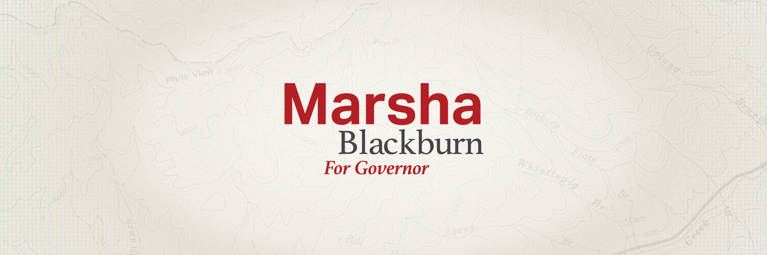 Marsha Blackburn's banner