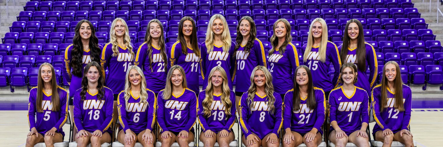 UNI Volleyball's banner