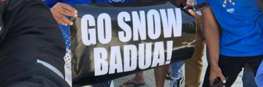Snow Badua's banner