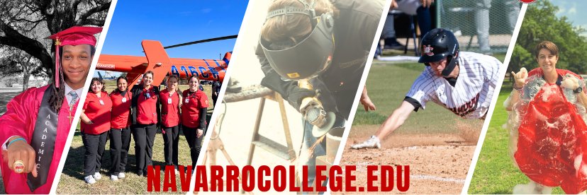Navarro College's banner