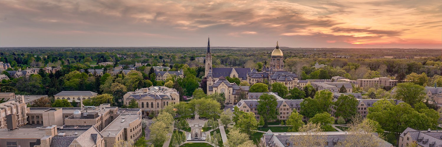 University of Notre Dame's banner