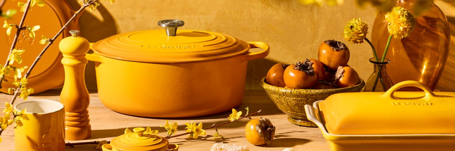 Le Creuset's banner