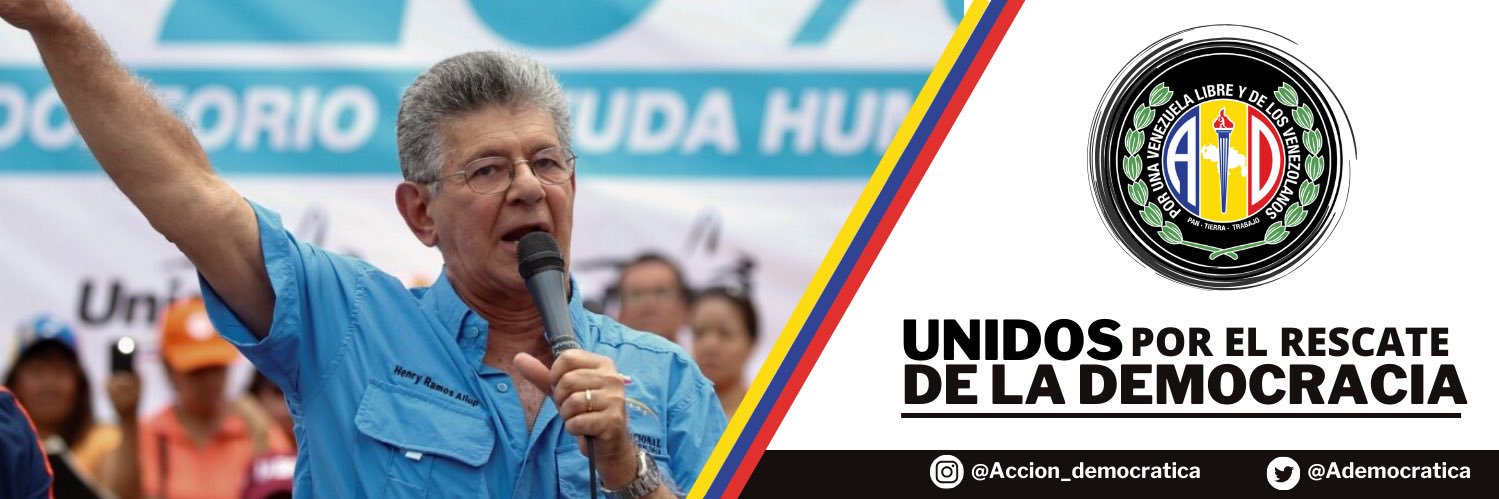 Acción Democrática's banner