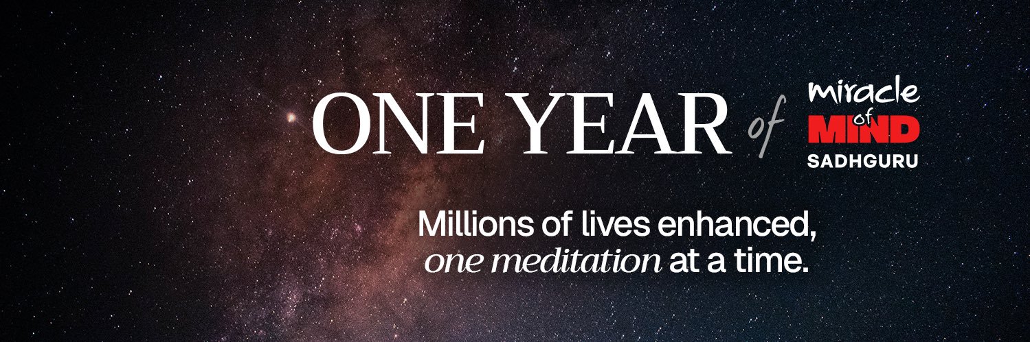 Sadhguru's banner