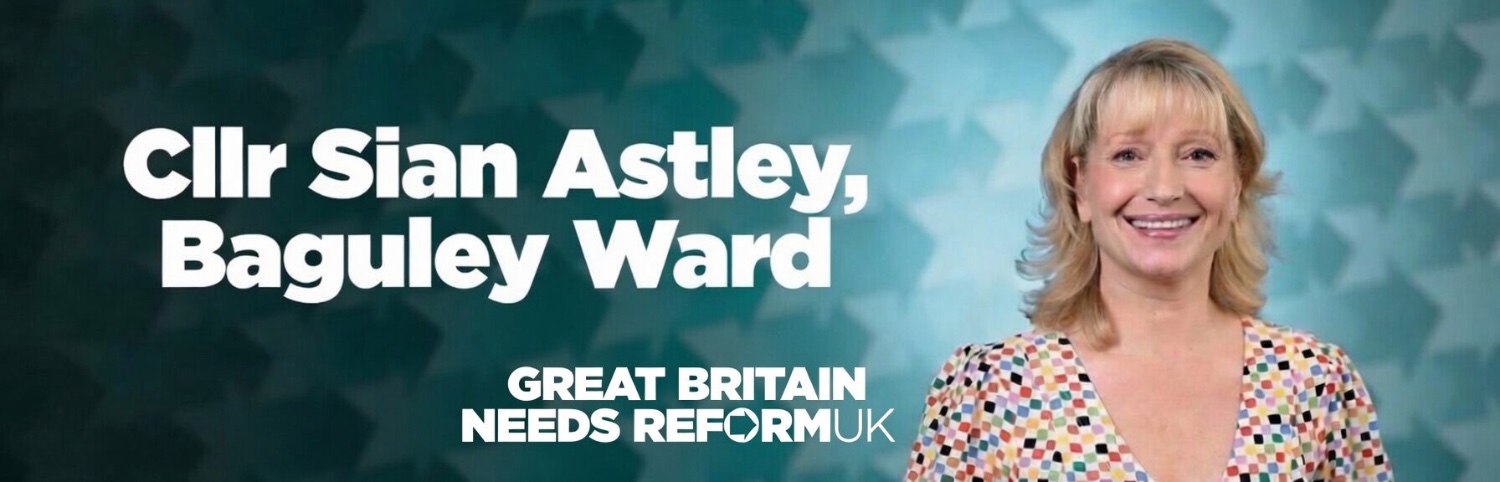 Sian Astley's banner