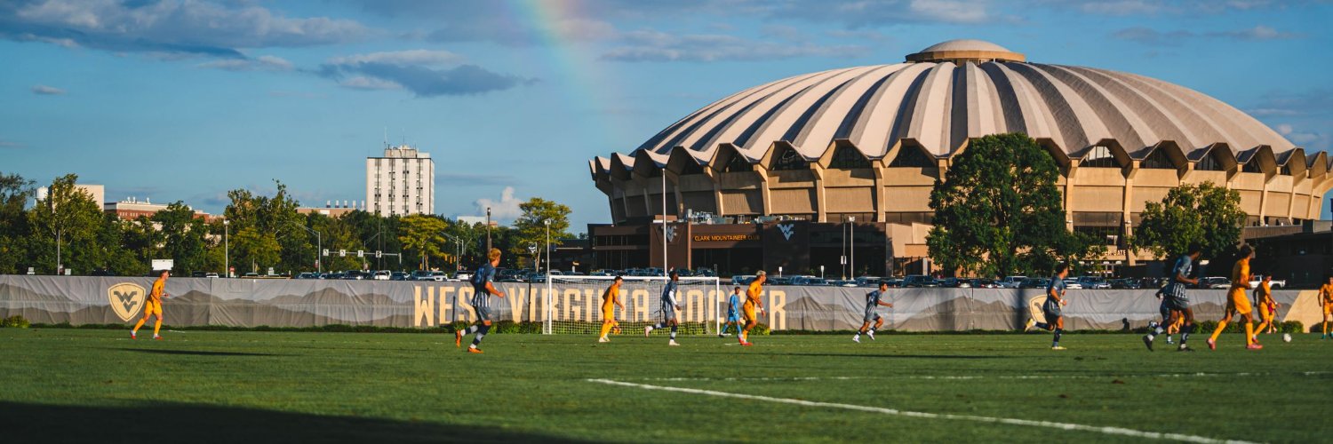 WVU Men's Soccer's banner