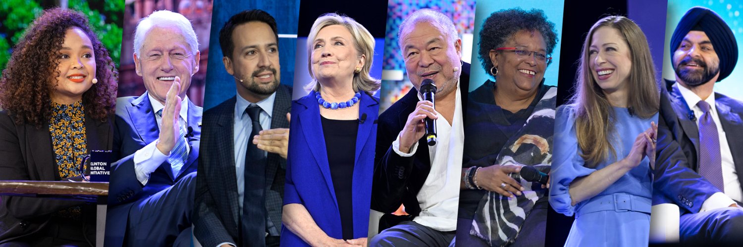 Clinton Global Initiative's banner