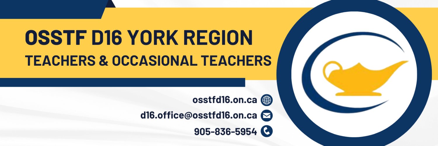 OSSTF D16 T/OT's banner