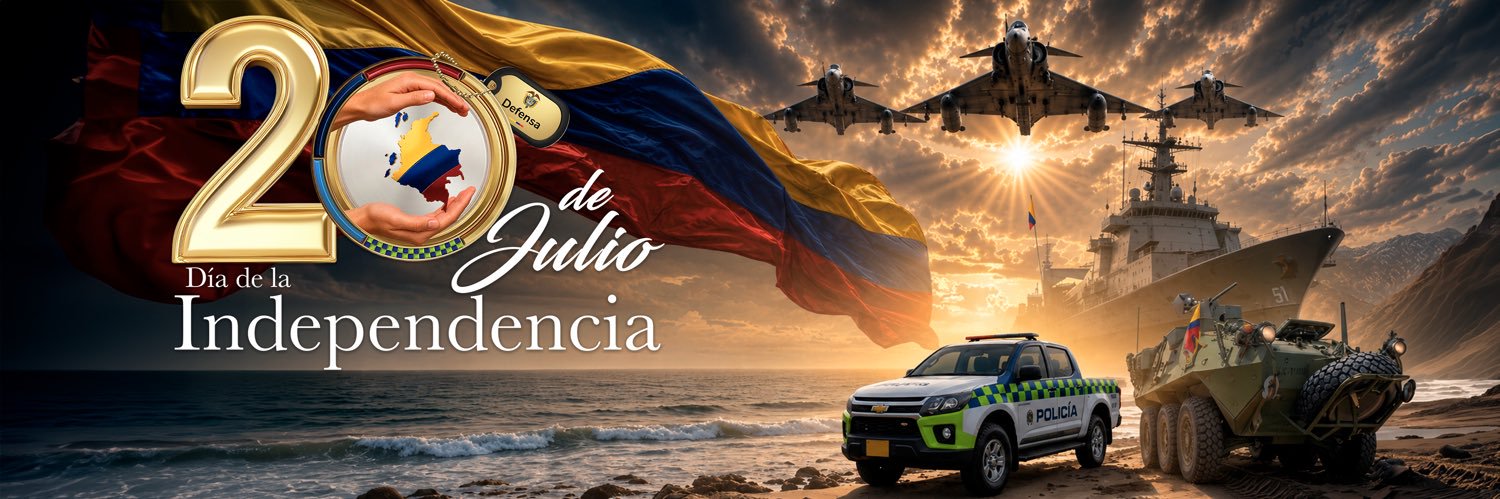 Policía de Colombia's banner