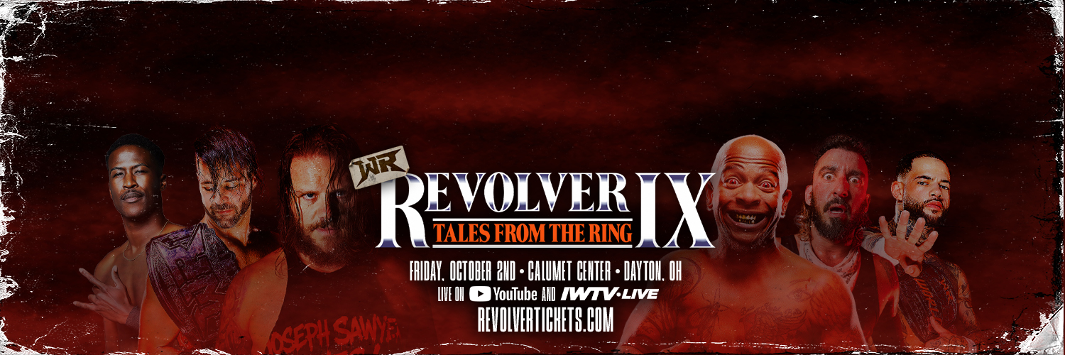 Wrestling REVOLVER's banner