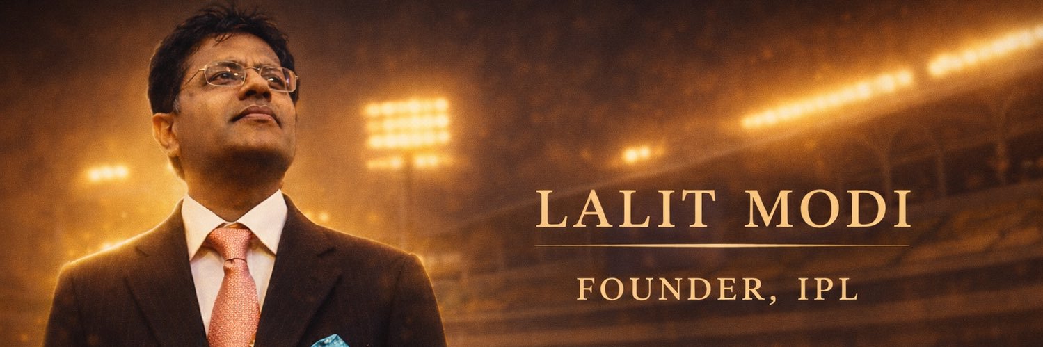 Lalit Kumar Modi's banner