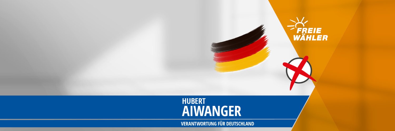 Hubert Aiwanger's banner