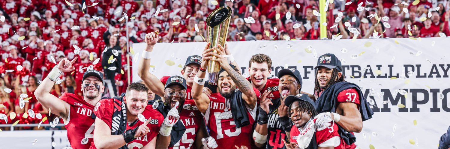 Indiana Football's banner