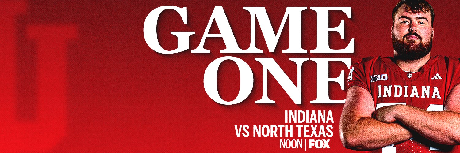 Indiana Football's banner