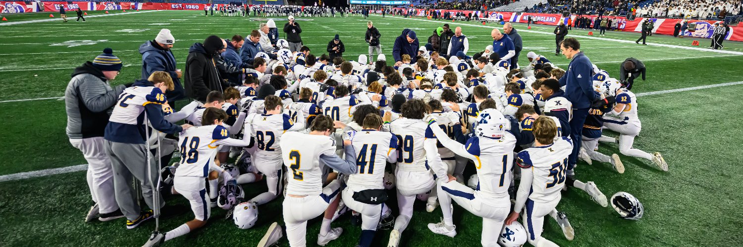 Xaverian Football's banner