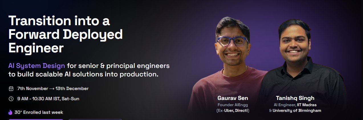 Gaurav Sen's banner