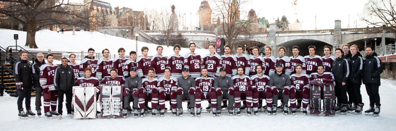 uOttawa Men's Hockey | Hockey masculin's banner