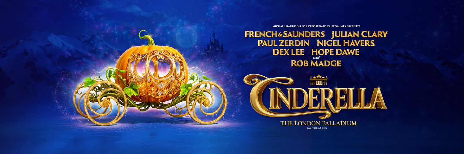 The London Palladium Pantomime's banner