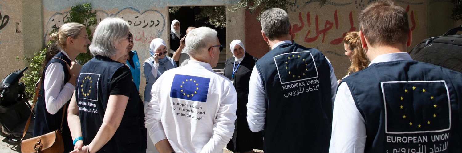 EU in Syria's banner