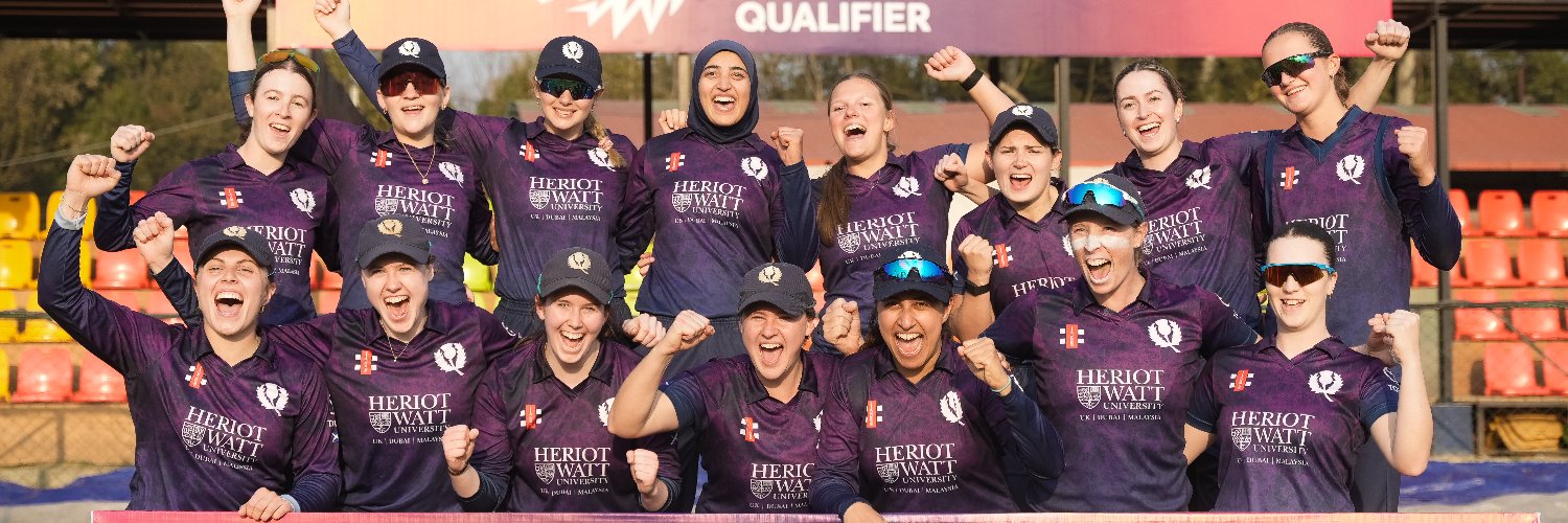 Cricket Scotland's banner