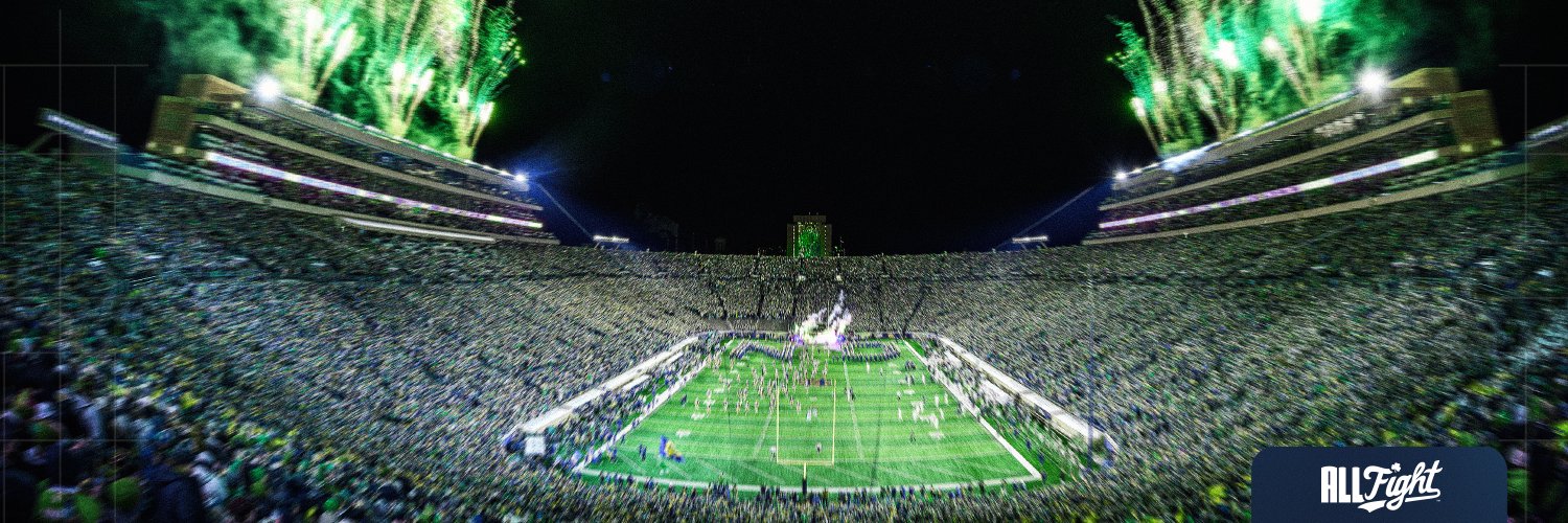 Notre Dame Football's banner
