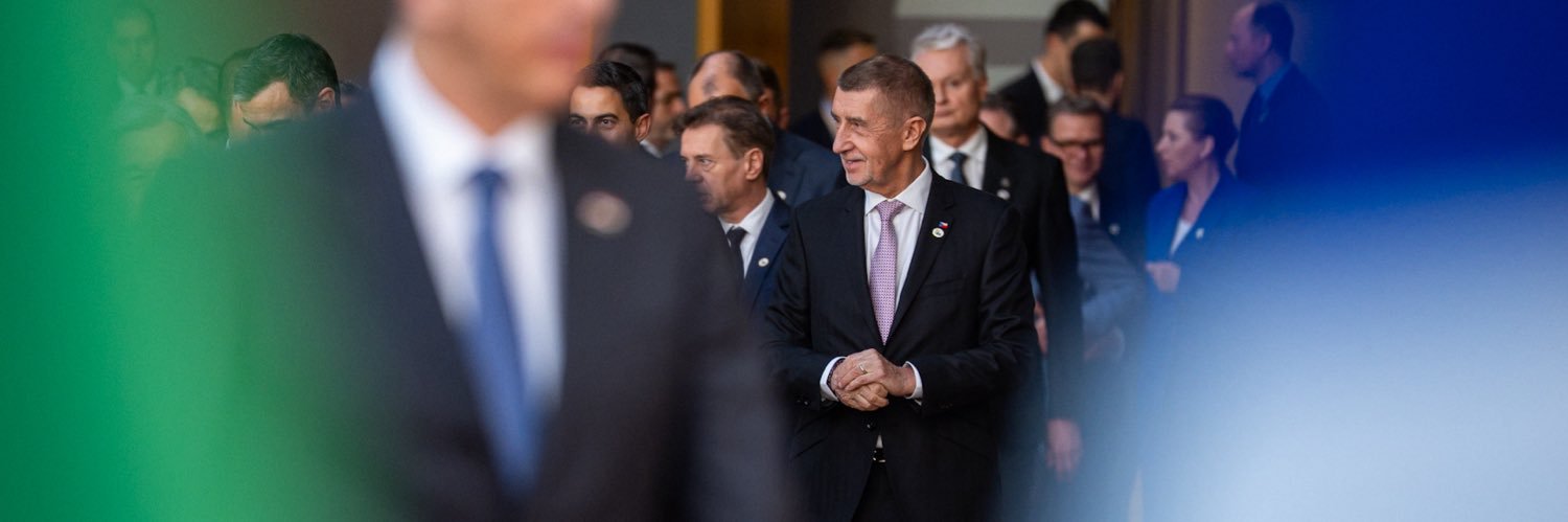 Andrej Babiš's banner