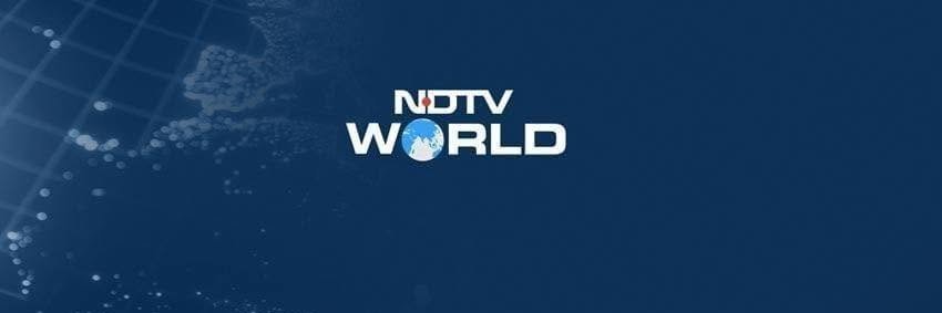 NDTV World's banner