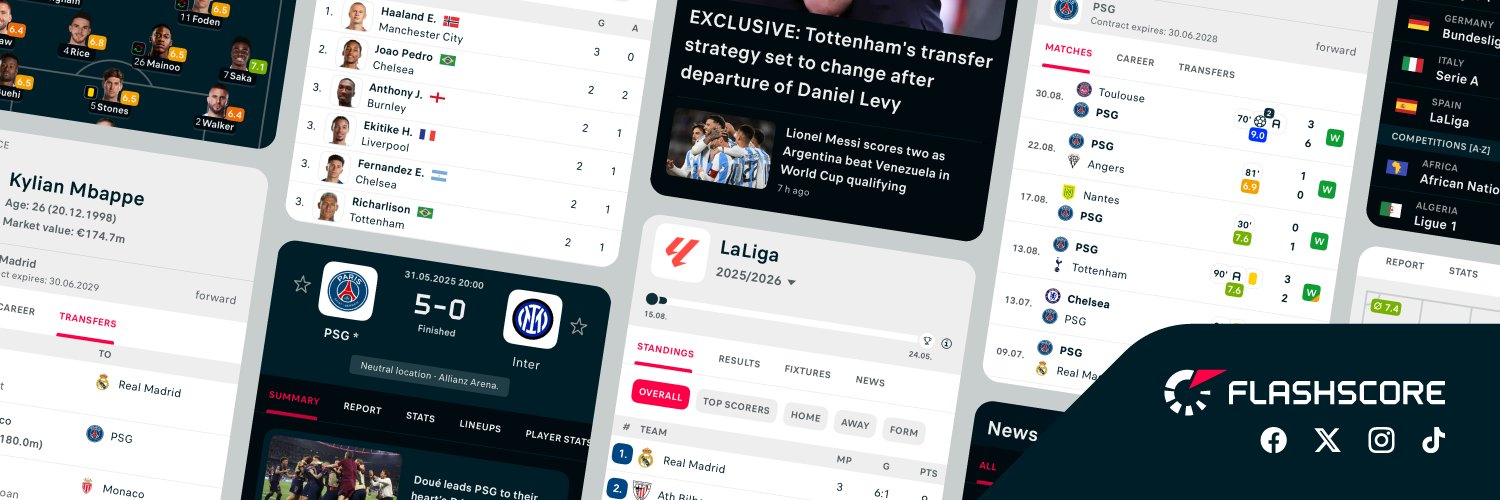 Flashscore.com's banner