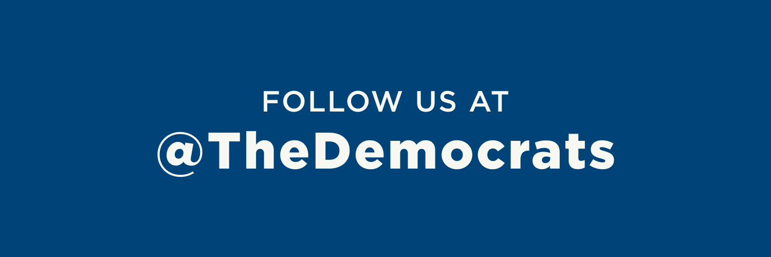 Democratic Party's banner
