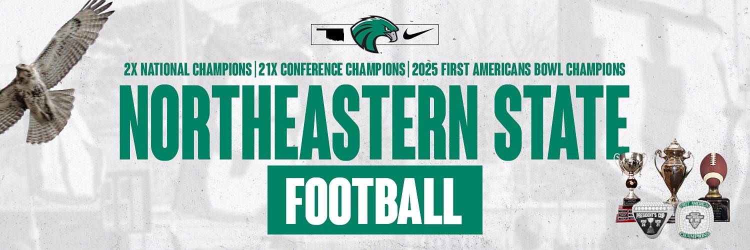 Northeastern State Football's banner