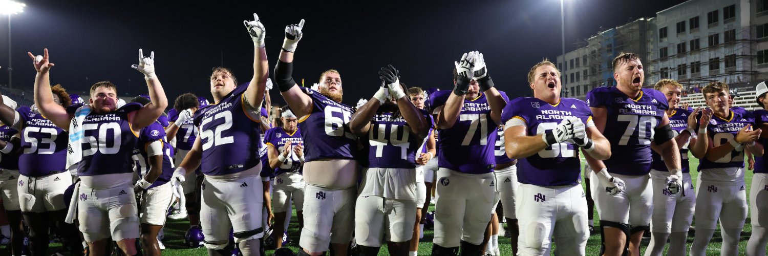 North Alabama Football's banner