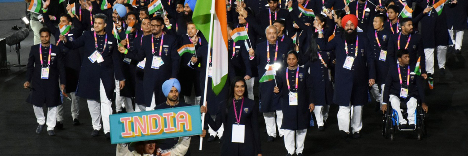 Team India's banner
