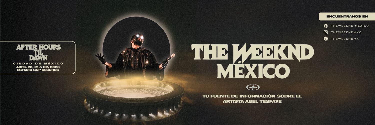 The Weeknd México's banner