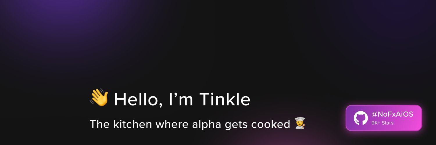 Tinkle 🔶🦞🧑‍🍳⚡'s banner