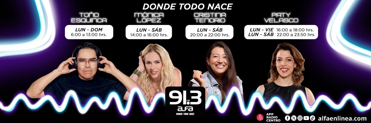 Alfa 91.3 FM's banner