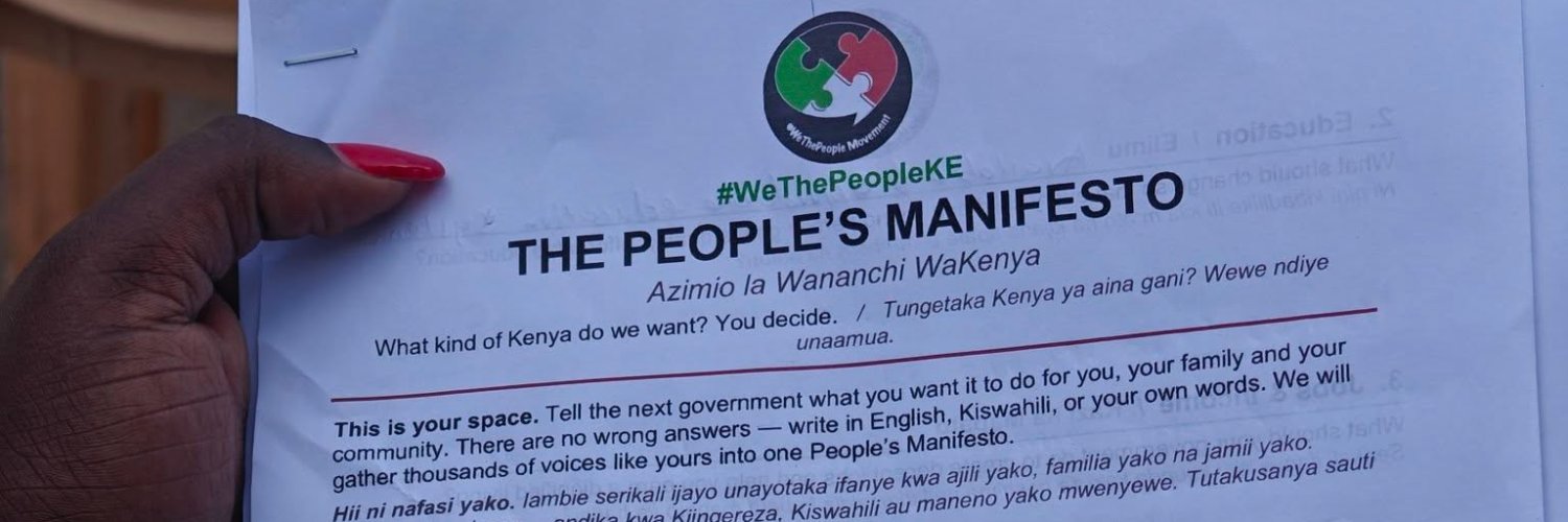 #WeThePeopleKE Movement's banner