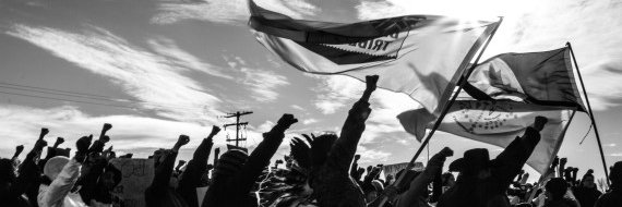 Lakota Man's banner
