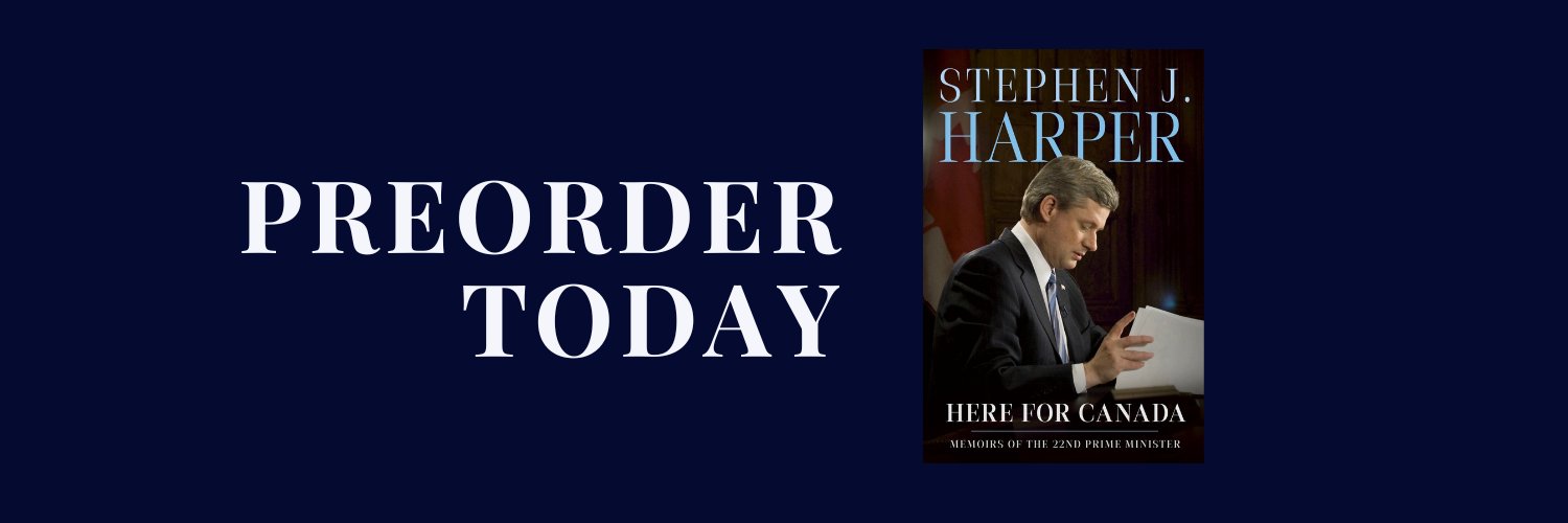 Stephen Harper's banner