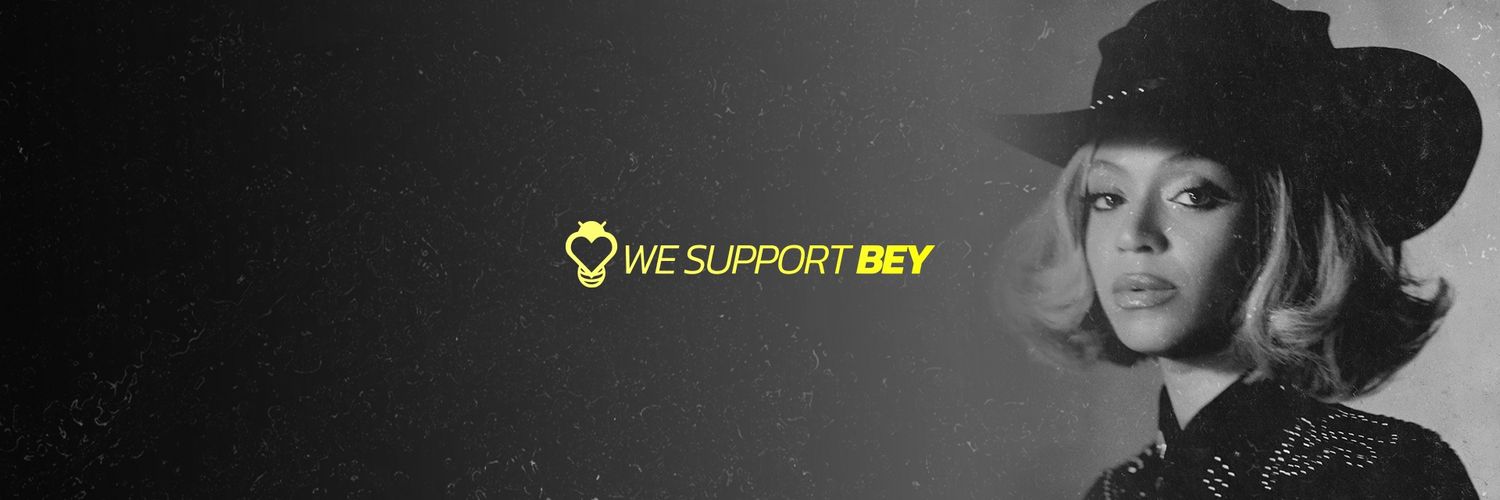WE SUPPORT BEY's banner