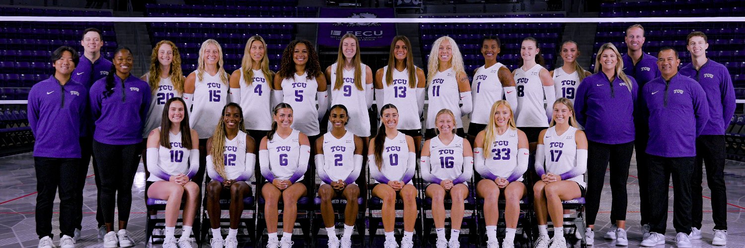 TCU Volleyball's banner