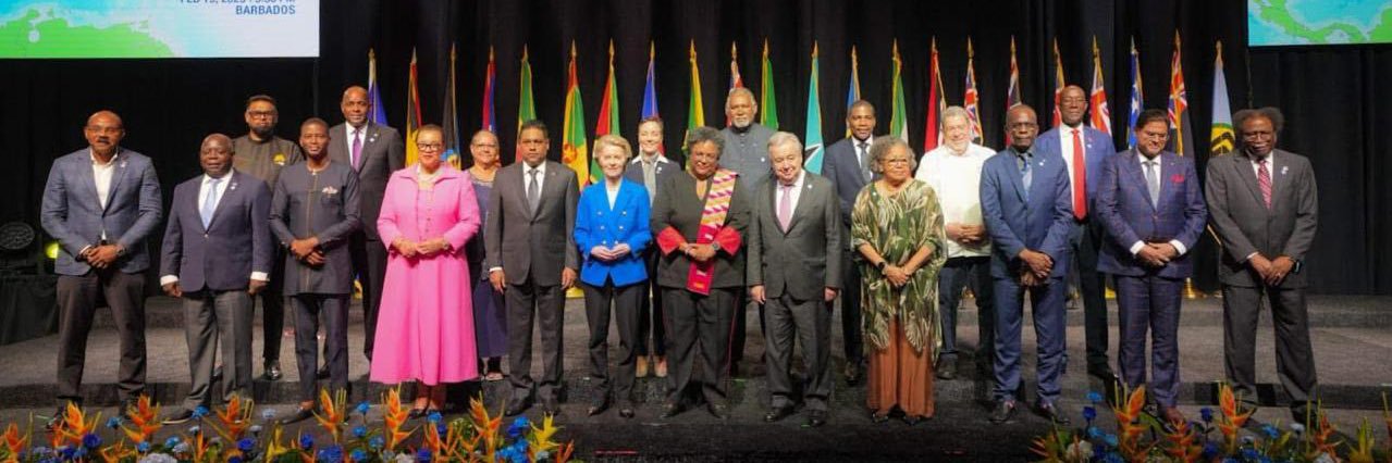 Mia Amor Mottley's banner