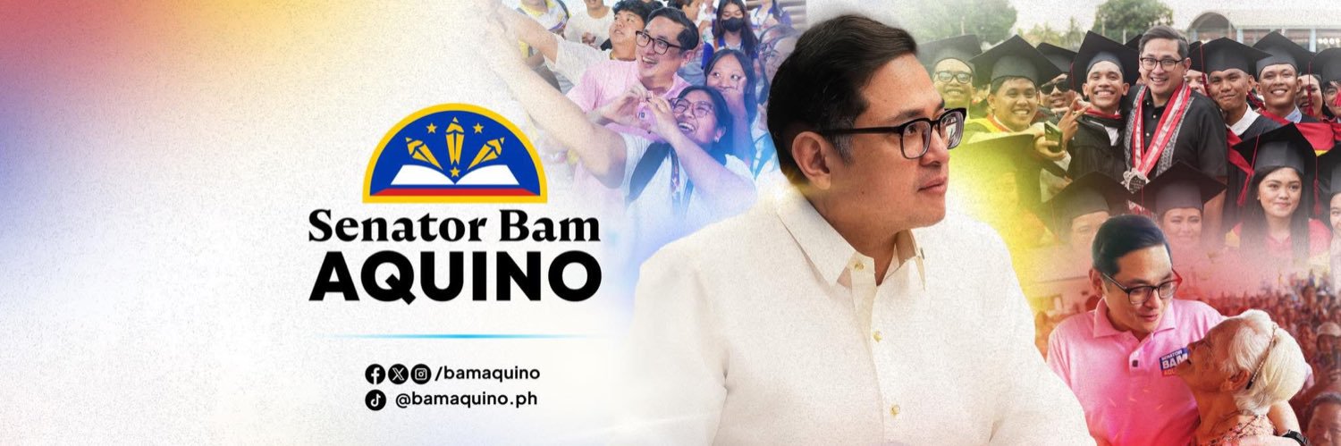 Bam Aquino's banner